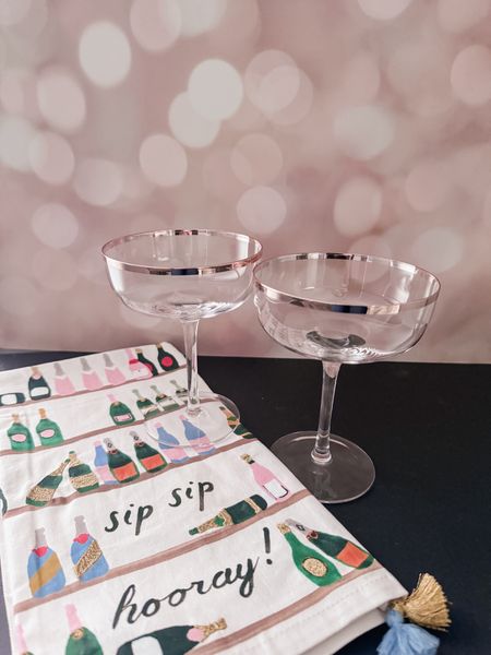 I love the look of a coupe for a champagne cocktail and when I saw these, I had to grab them.  

Truth be told, they’re even prettier in person!  I got them on sale at Target and everyone sees them, loves them…I’m going to need to grab more so that everyone can drink out of one when they come over for bubbly cocktails.

#LTKHoliday #LTKparties #LTKhome