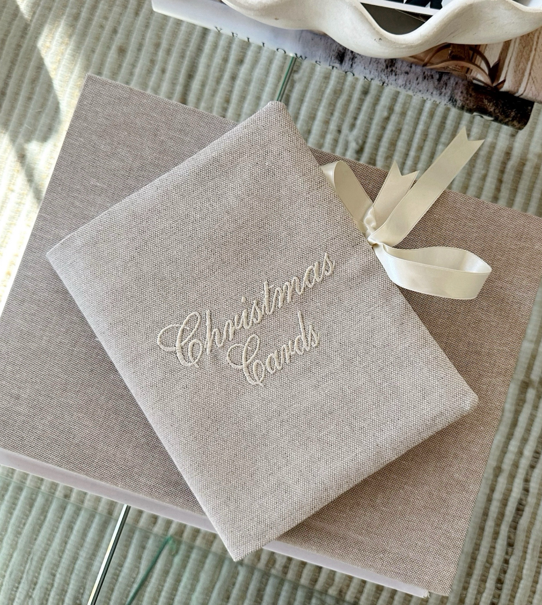 Christmas Card Storage cute enough to stay out all year long 🤍

#LTKHome