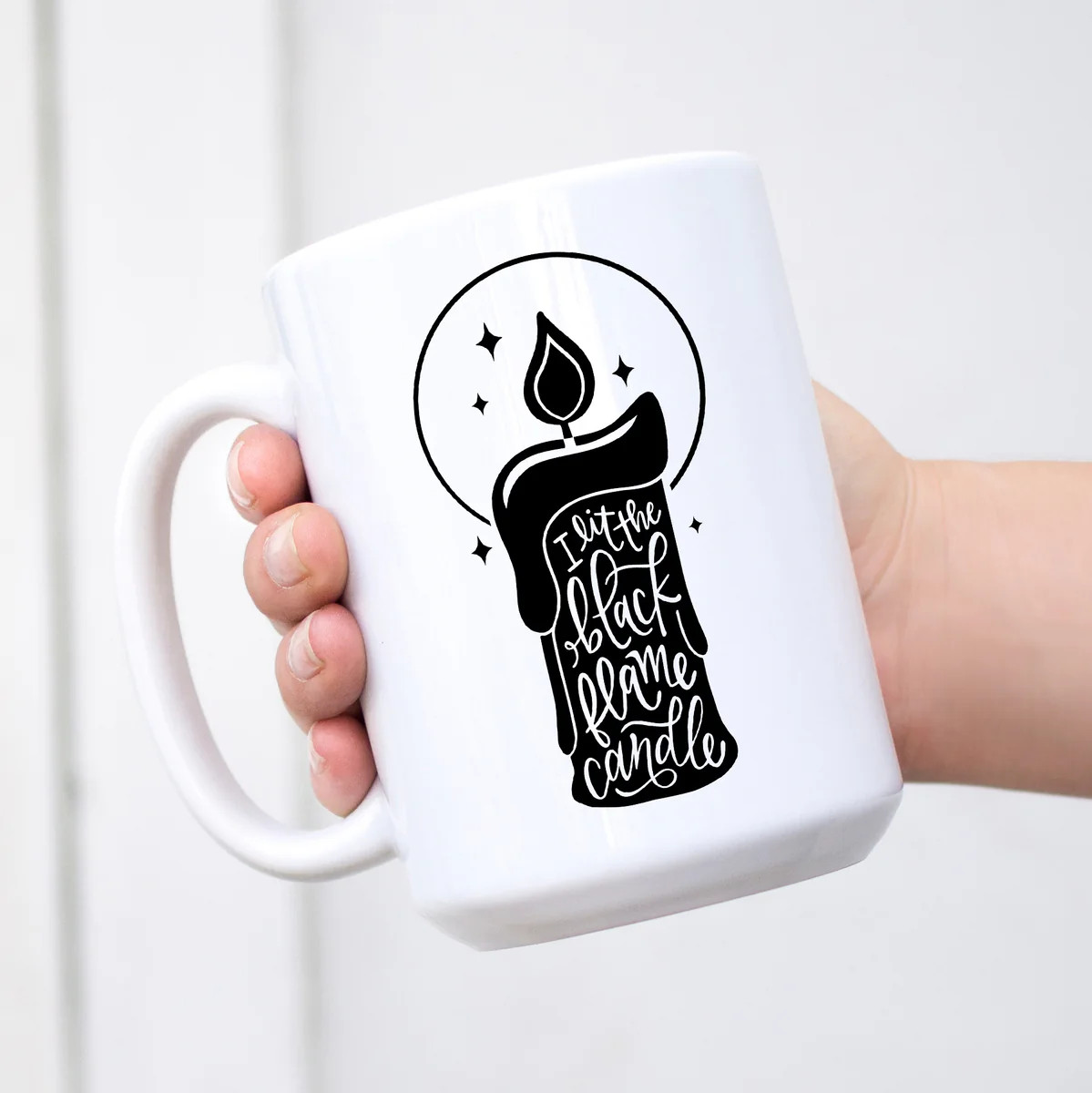I lit the black flame candle Hocus Pocus Mug | Sweet Mint Handmade Goods