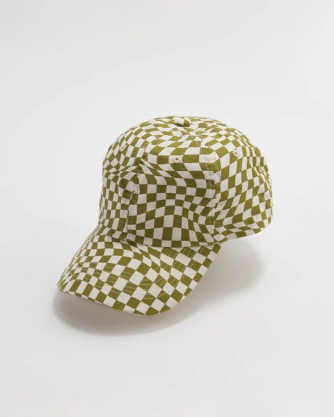 Baseball Cap - Moss Trippy Checker | ban.do