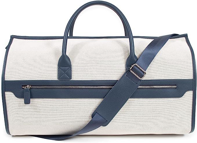 Capri 2 -n-1 Garment and Duffel Bag, Navy - Convertible, Carry-On, Travel, Hangable, Protect Shoe... | Amazon (US)