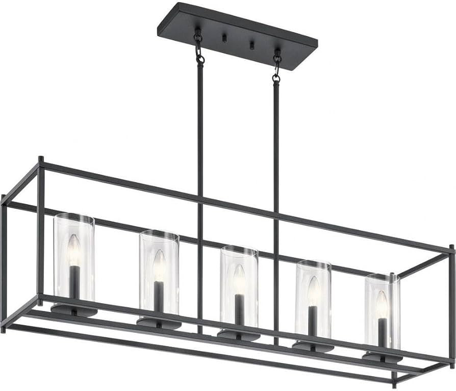 Kichler Linear Chandelier 5Lt, 25.75x41.25x10.00, Black | Amazon (US)