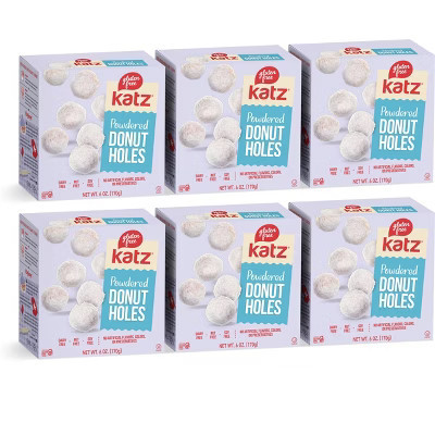 Katz Gluten Free Powdered Donut Holes - 6 Pack | Target