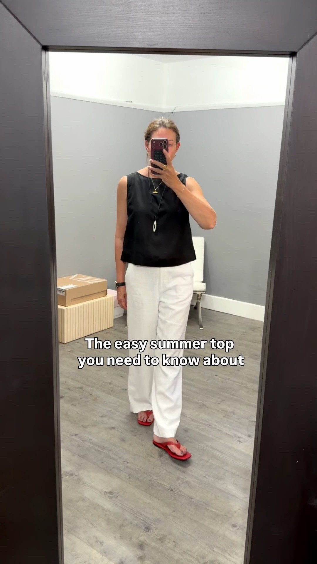This simple top will be your most worn this summer. 
The lightest linen blend, bra - friendly straps, the perfect length for a neat look and available in 7 gorgeous colours. 
- and did I mention it’s under £25 🫶🏼

#LTKspring #LTKsummer