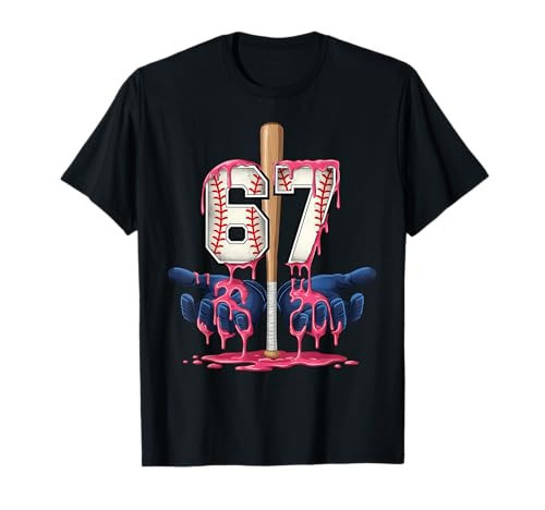 Baseball Drip Shirt Youth Baseball Glove Drip Ice Cream T-Shirt | Amazon (US)
