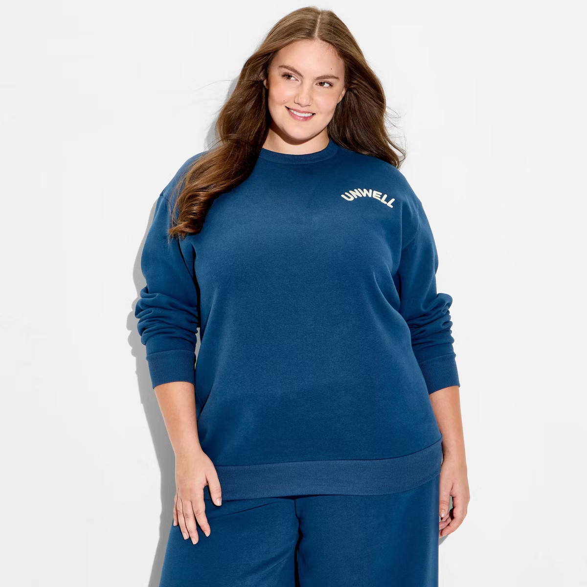 Women's Unwell Good Company Graphic Pullover Sweatshirt - Blue | Target