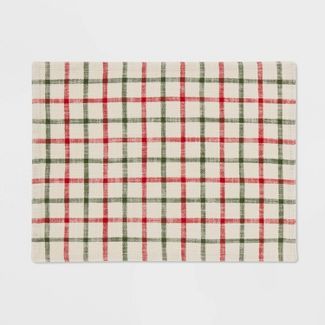 Cotton Plaid Placemat Checkered - Threshold&#8482; | Target