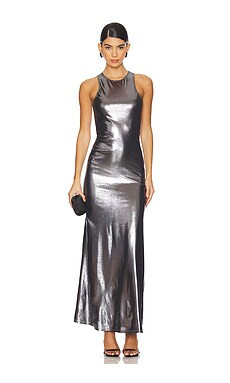 superdown Felina Maxi Dress in Gunmetal from Revolve.com | Revolve Clothing (Global)
