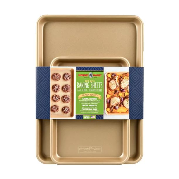 Nordic Ware Nonstick Naturals 2pk Baking Sheets - Walmart.com | Walmart (US)