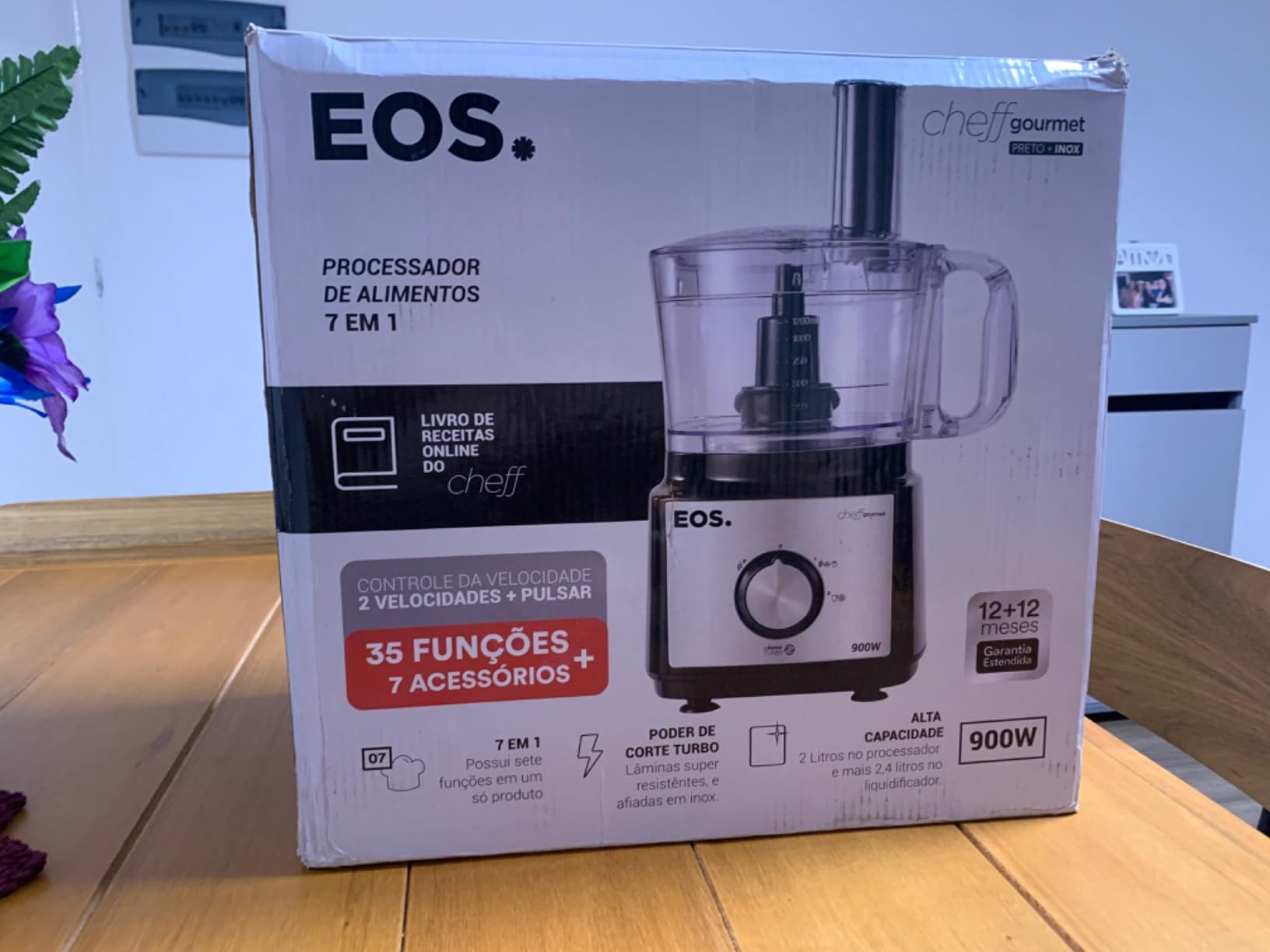 Processador de Alimentos 7 em 1 Eos Eps01i 900w Inox 110v | Amazon (BR)