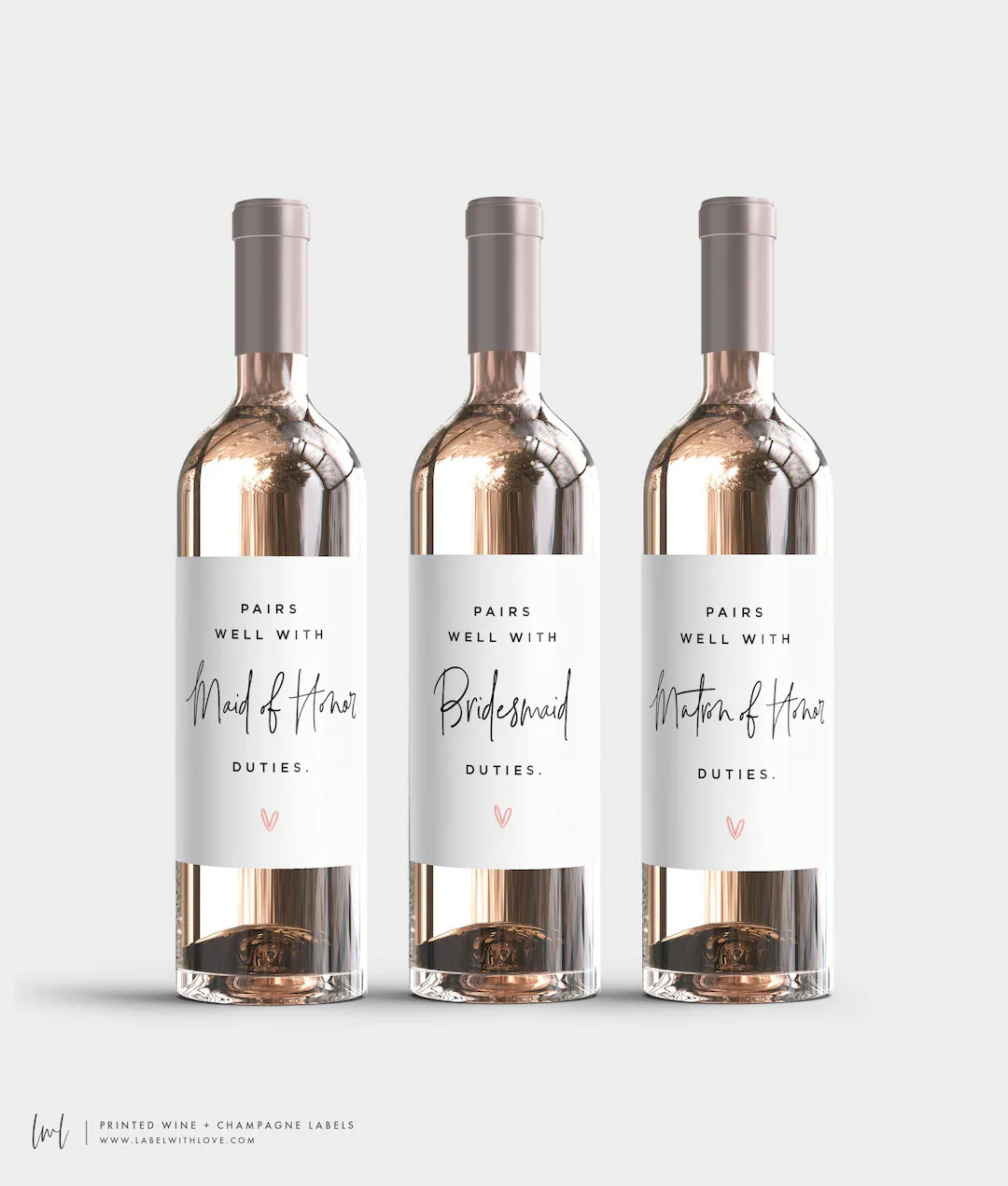 Pairs Well with Bridesmaid Duties Wine Lable, Will You Be My Bridesmaid Proposal Wine Label, Maid... | Etsy (US)