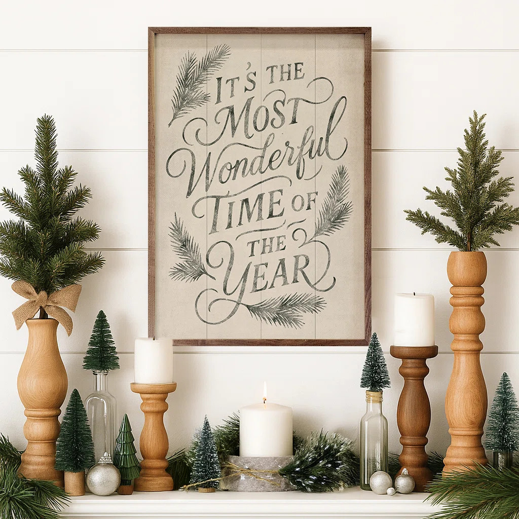 It's The Most Wonderful Time Pine | Wayfair North America