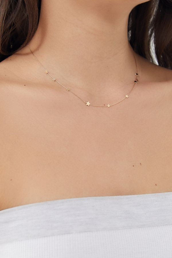 Mini Star Charm Necklace | Urban Outfitters (US and RoW)