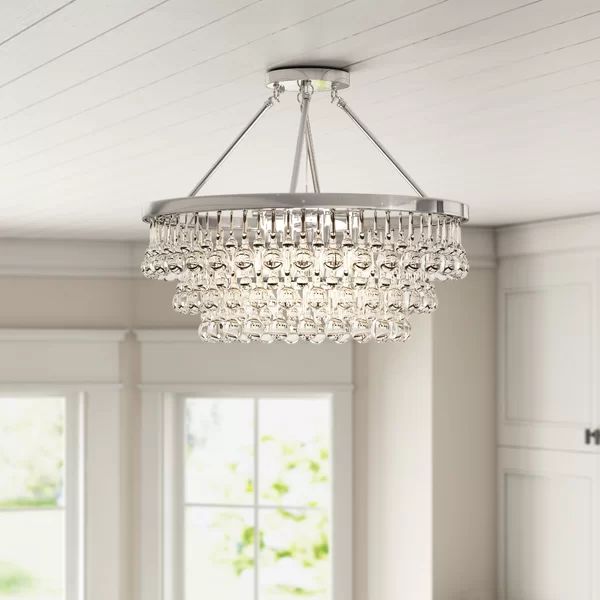 Mcknight 9 - Light 23.6" Chandelier Style Tiered Semi Flush Mount | Wayfair North America