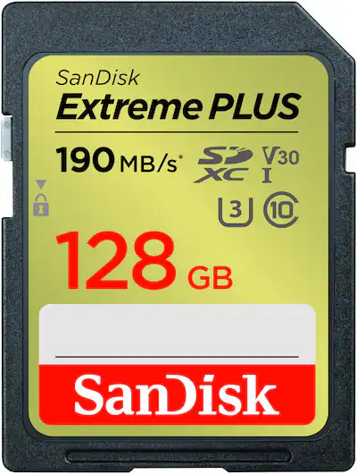 SanDisk - Extreme PLUS 128GB SDXC UHS-I Memory Card | Best Buy U.S.