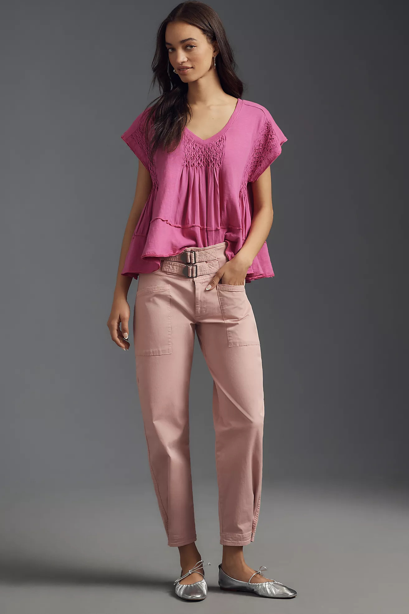 By Anthropologie Smocked Swing Tee | Anthropologie (US)