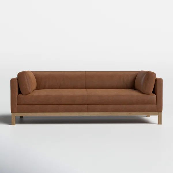 Nels 81.49'' Leather Sofa | Wayfair North America