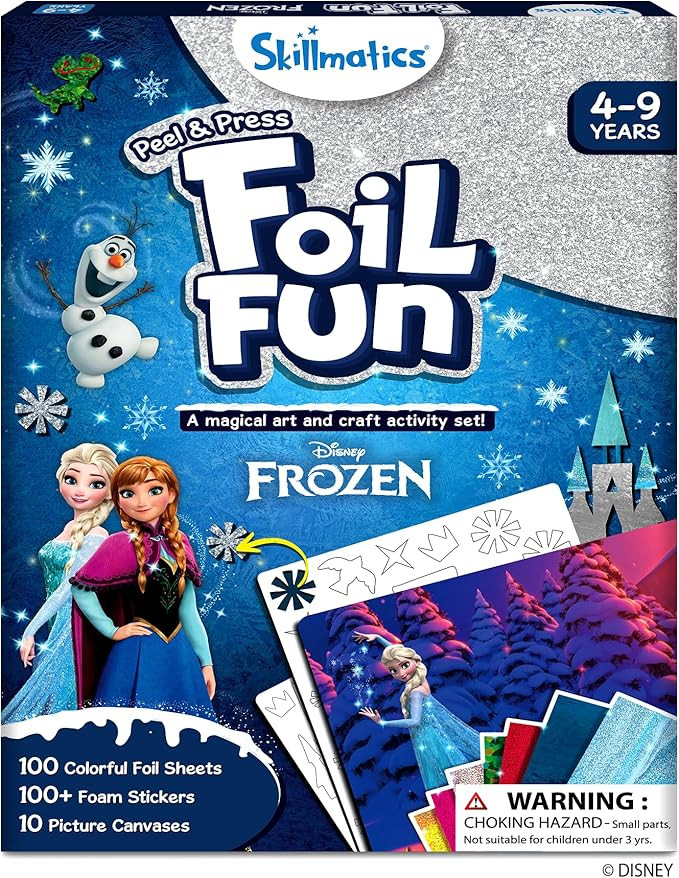 Skillmatics Art & Craft Activity - Foil Fun Disney Frozen, No Mess Art for Kids, Craft Kits, DIY ... | Amazon (US)