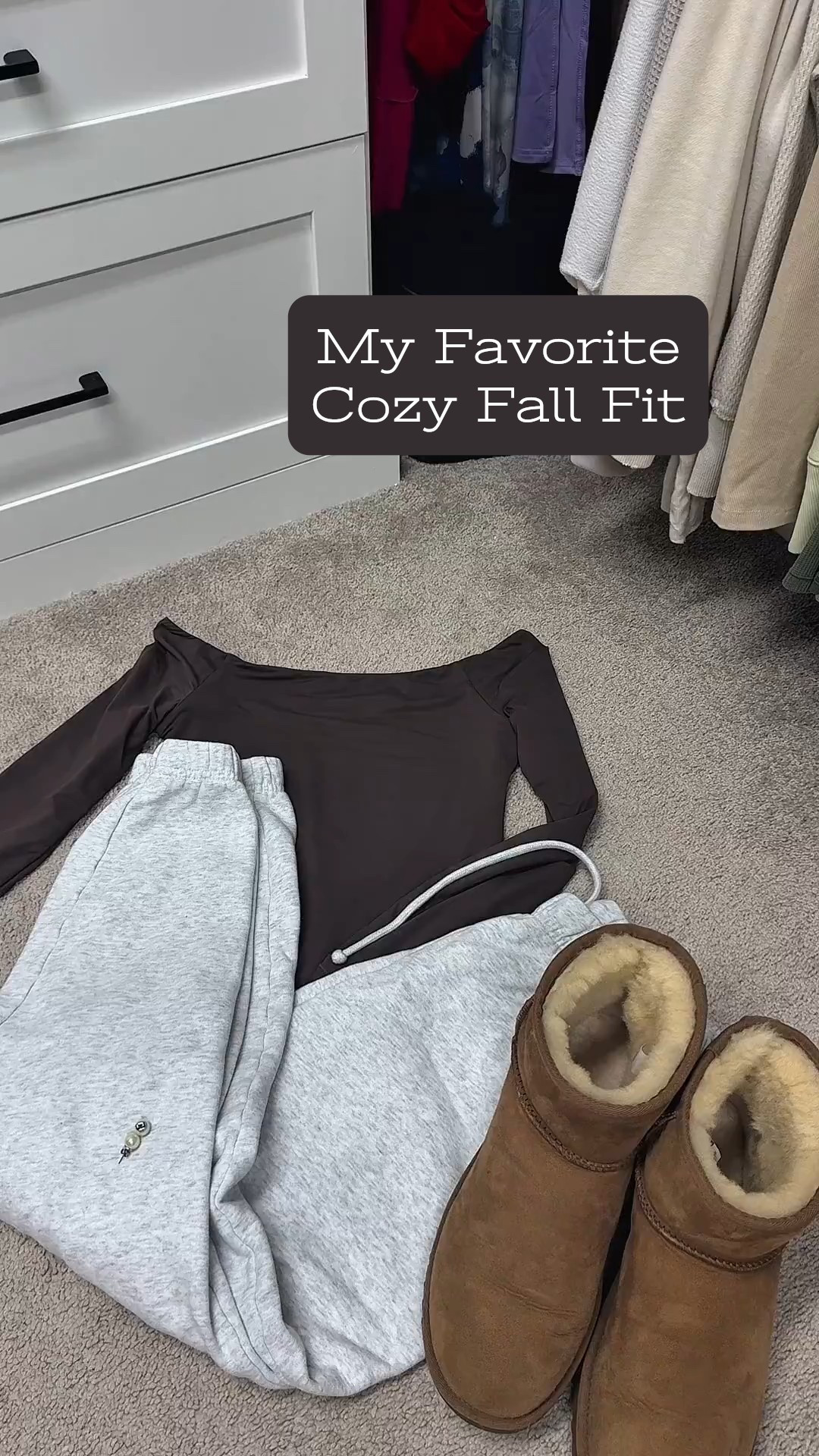 Laid back never looked so good 🤍 Off the shoulder top paired with comfy grey sweats, Uggs, and the perfect pearl studs 💋 cozy meets chic in the best way 🫶🏼

#CozyChic #FallOutfitInspo #UggSeason #SweatpantsStyle #EffortlessLooks #OOTD #CasualAndCute #LoungeToStreet

#LTKSeasonal #LTKSaleAlert #LTKPetite