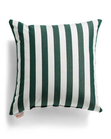 Made In Usa 18x18 Indoor Outdoor Cabana Striped Pillow | TJ Maxx