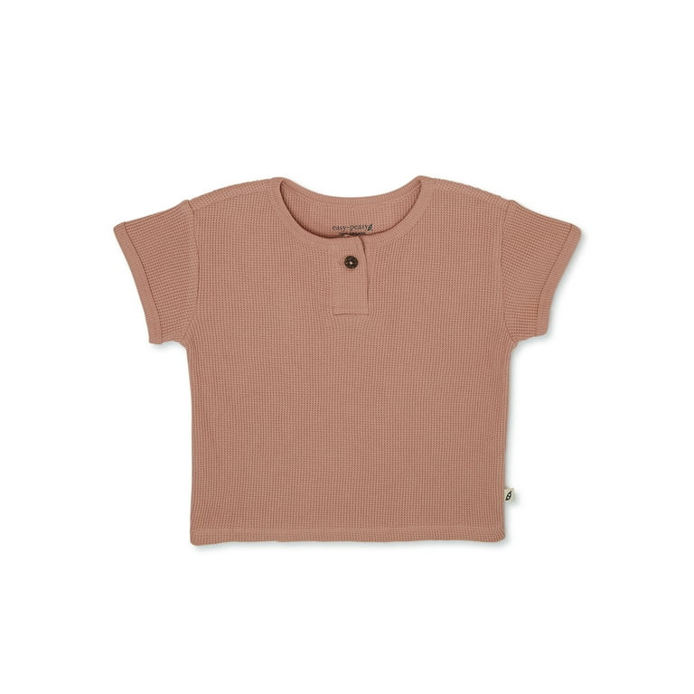 easy-peasy Toddler Girl Short Sleeve Waffle T-Shirt, Sizes 18M-5T | Walmart (US)