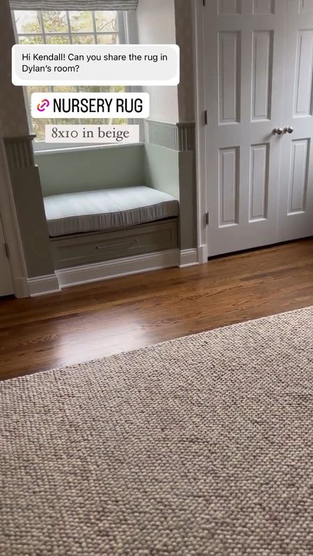 baby girl nursery rug, 8x10 in beige 

neutral rug, living room rug, bedroom rug 

#LTKHome