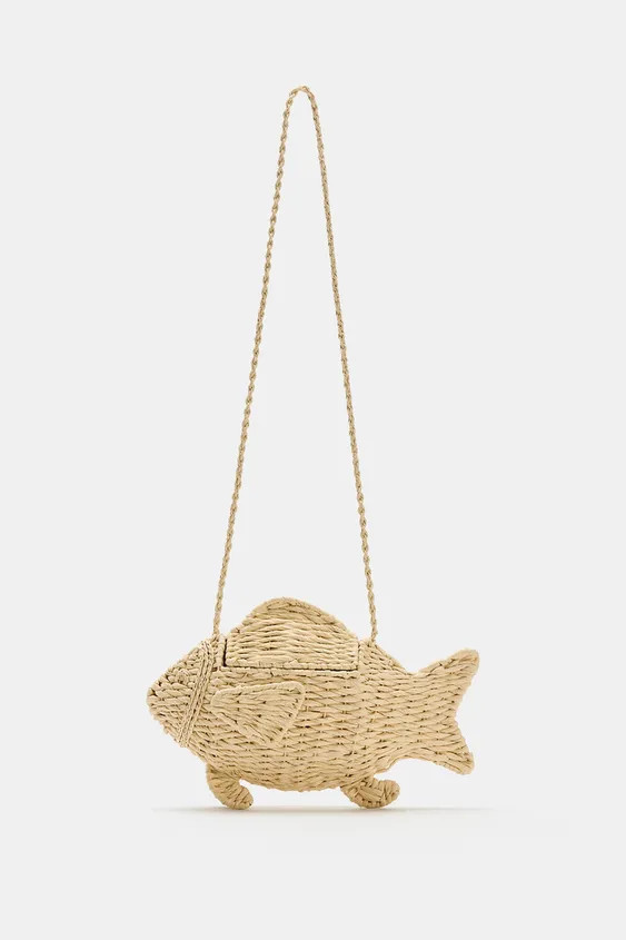 WOVEN FISH CROSSBODY BAG | Zara UK