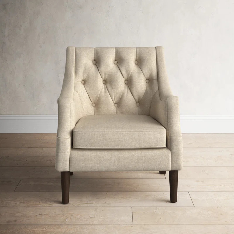 Anatonia 29.25" Wide Tufted Polyester Wingback Chair | Wayfair North America
