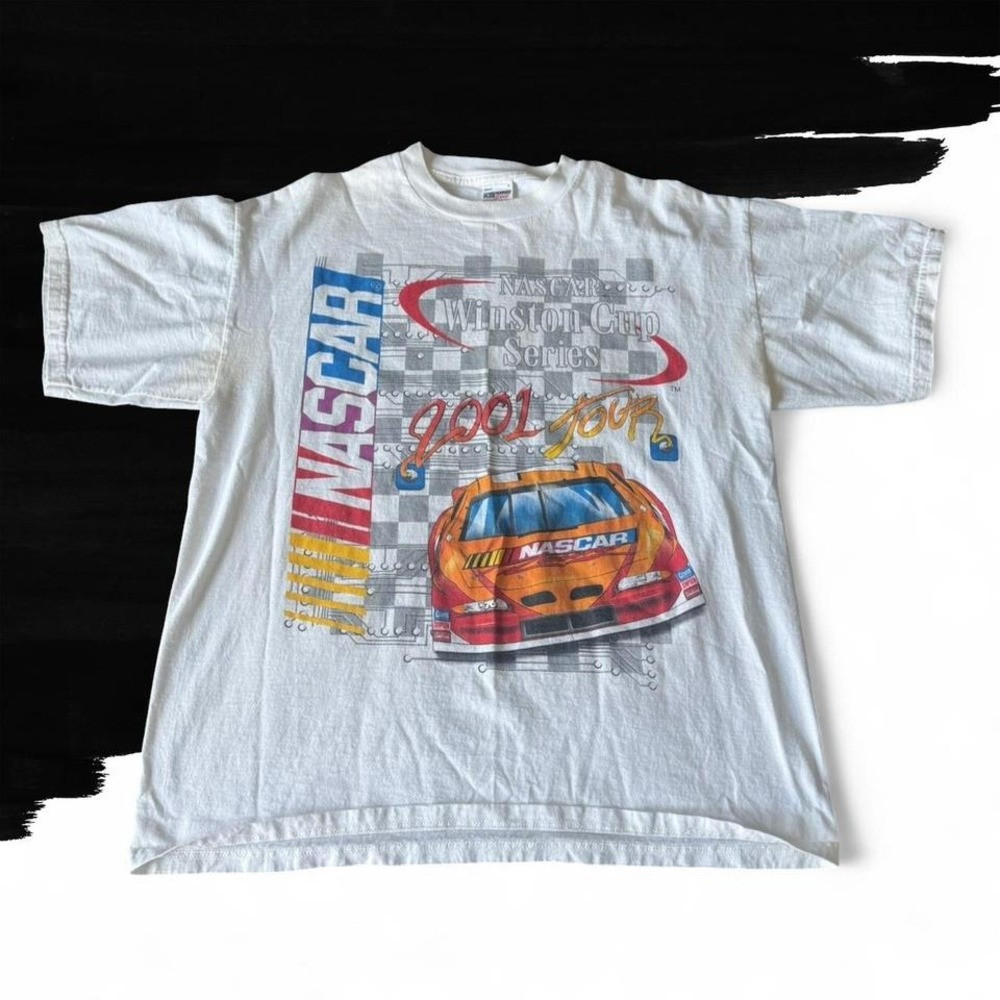 Vintage NASCAR Shirt Mens White Racing Winston Cup Series 2001 | Poshmark