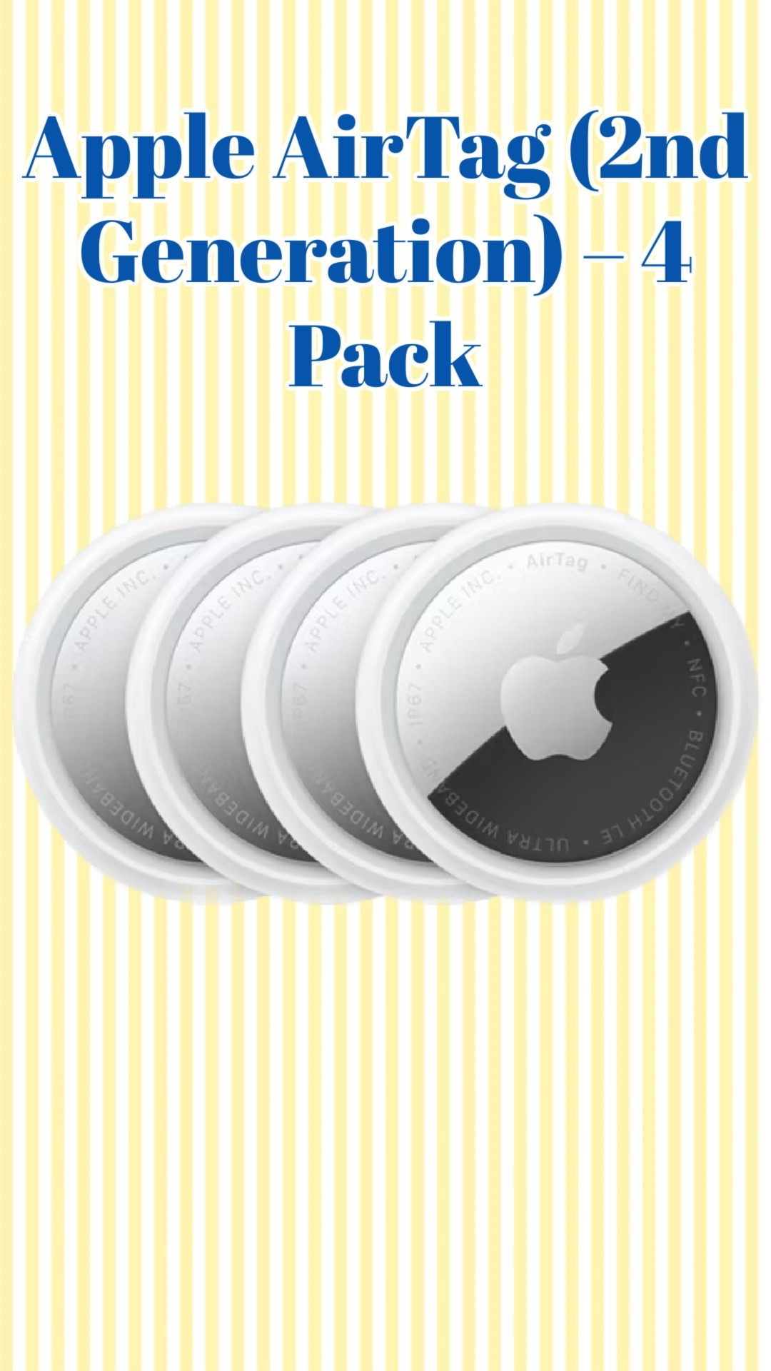 $10 off AirTags! 

Walmart deals, prime deals

#LTKmomlife #LTKSaleAlert #LTKdayinmylife