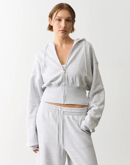 Zip Up Crop Hoodie | Glassons (Australia)