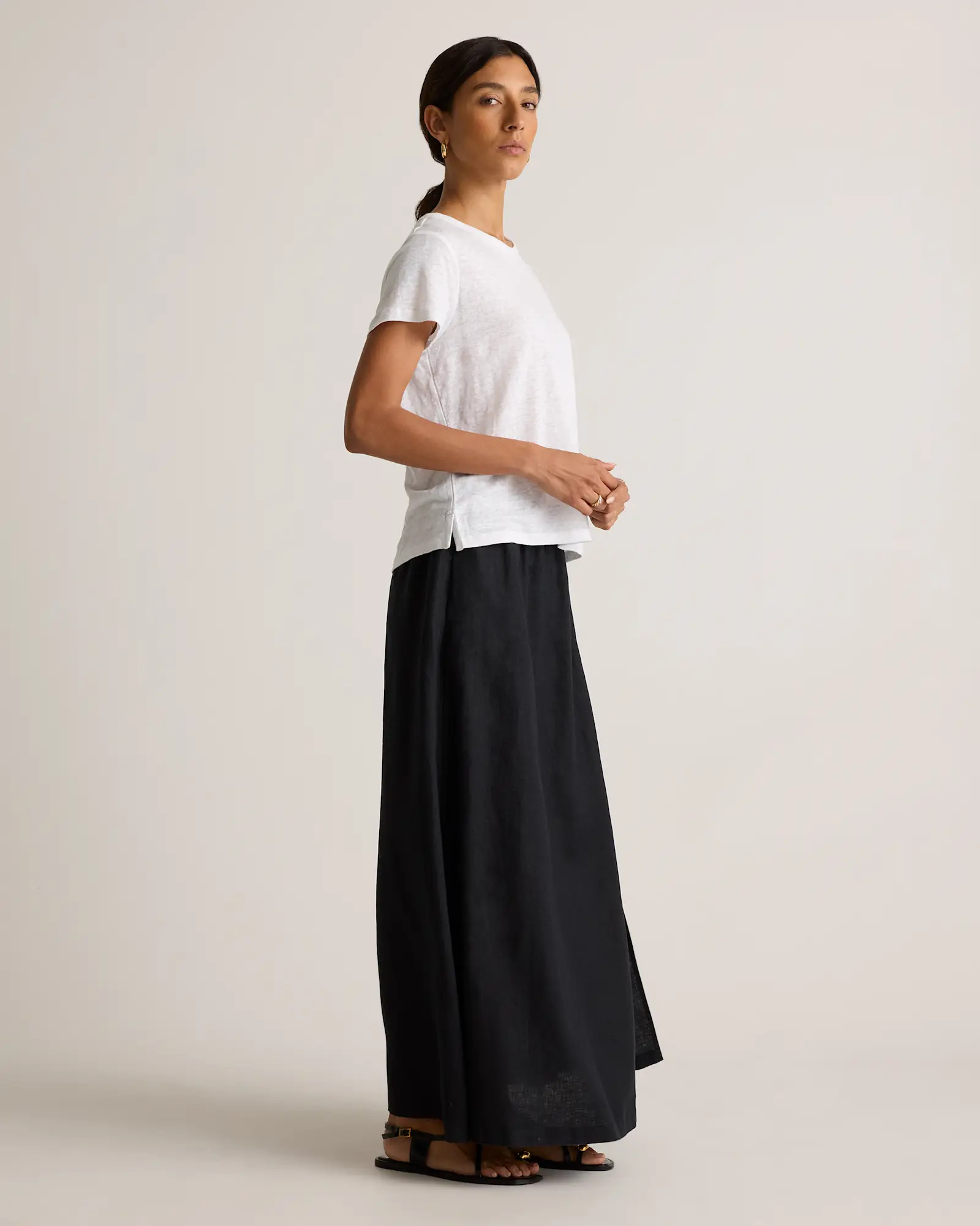 100% European Linen Jersey Tee | Quince