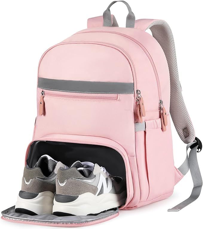 MoKo Womens Gym Backpack, Large Travel Backpack with Shoe Compartment Sports Bag with Wet Pockets... | Amazon (CA)