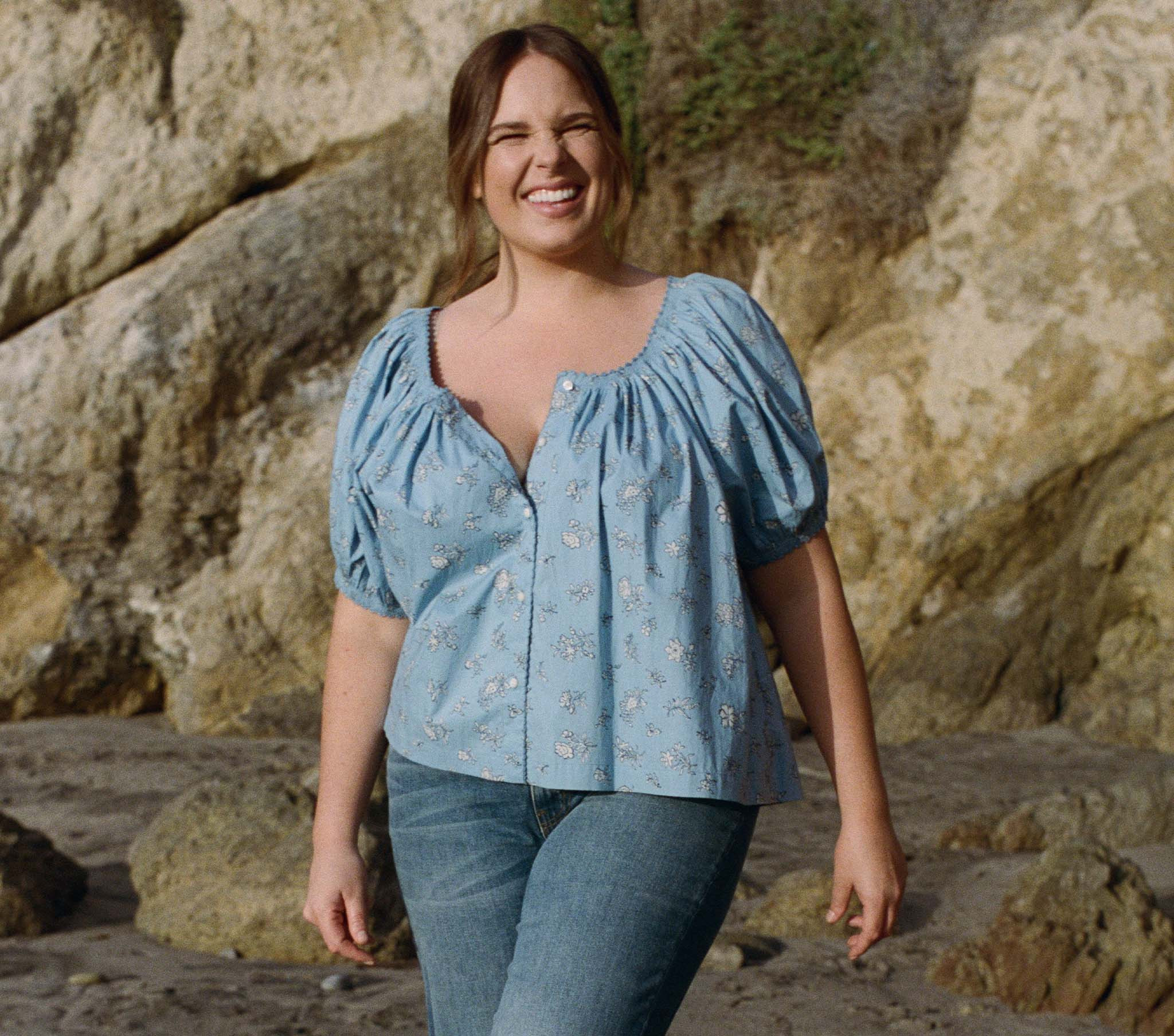 Tennessee Top - Sky Bouton De Rose | DÔEN | DOEN