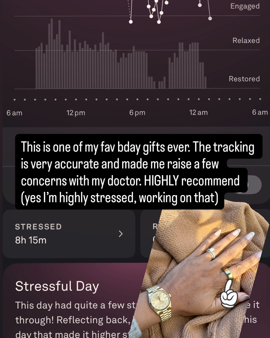 Using my Oura Ring has been a game-changer. It flagged changes in my stress and sleep patterns, and honestly… it was right. I ended up seeing my doctor because of it, and I’m so glad I did. If you’ve been wanting real insight into your sleep, recovery, and overall wellness, this is the one I trust. It was one of my fav birthday presents, I’d love this for Christmas if I didn’t have already 

Oura Ring Gen 4, sleep tracking, stress tracking, wellness tech, health data, recovery tracker, best sleep tracker, women’s wellness tech

#LTKGiftGuide #LTKSaleAlert #LTKselfcare