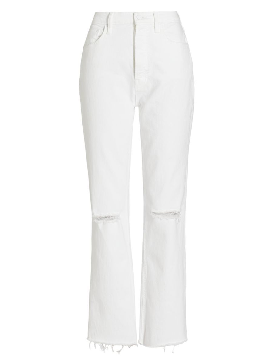 Mother The Tripper Frayed Ankle Jeans | Saks Fifth Avenue