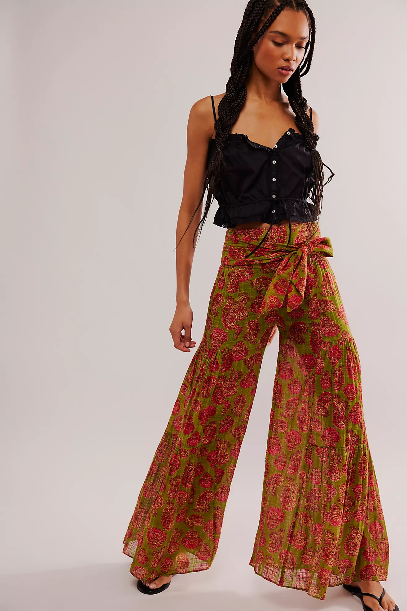 FP One Good Day Printed Wide-Leg Pants | Free People (Global - UK&FR Excluded)