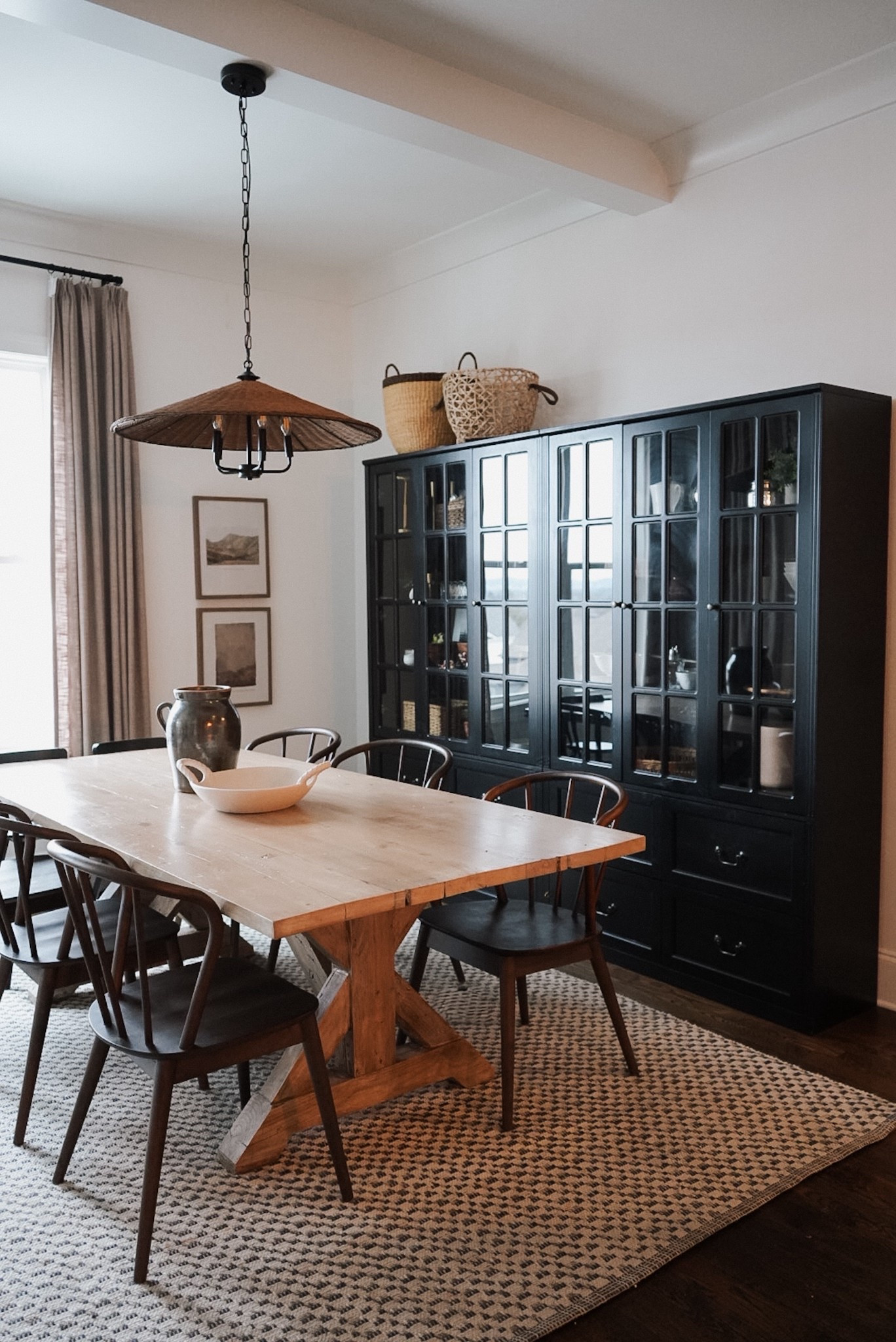 Obsessed with our new light! Add such a vibe ✨

Dining room sources 👇

#LTKHome