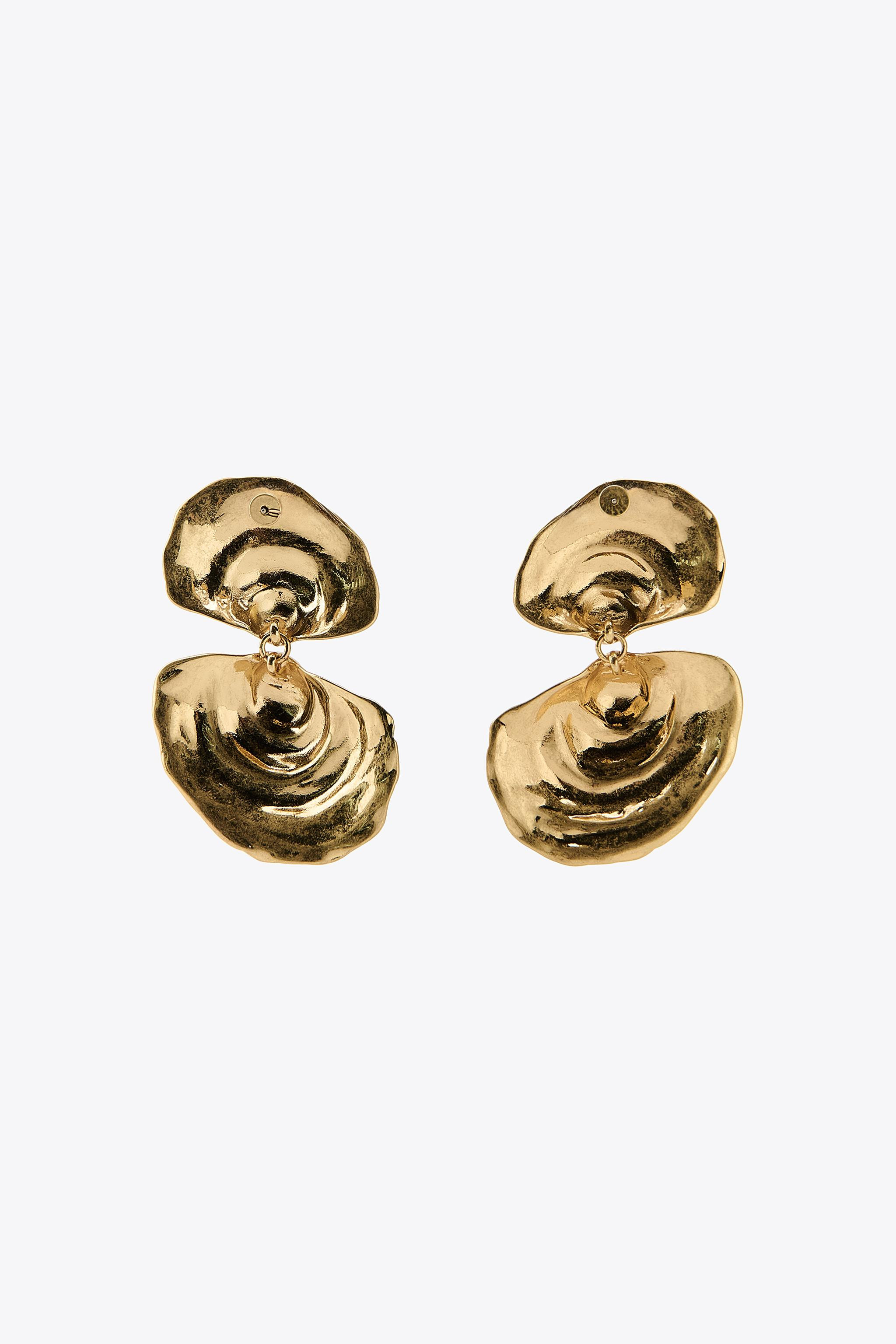 DOUBLE SHELL EARRINGS | Zara US