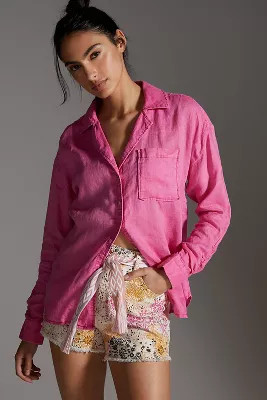 Maeve Linen Buttondown | Anthropologie (US)