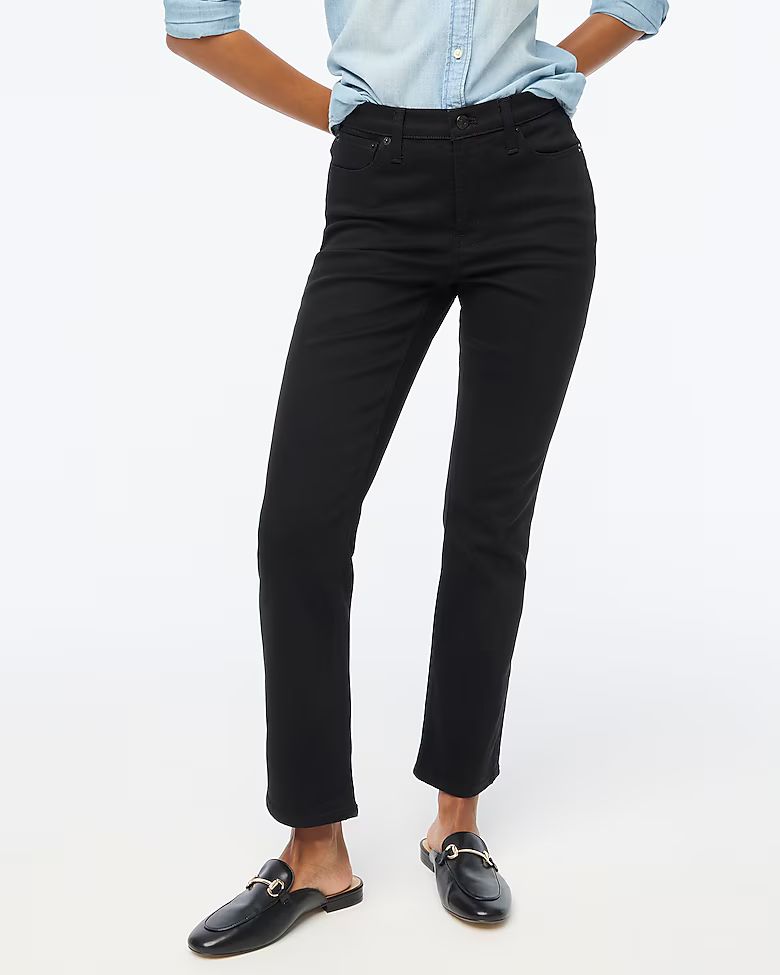 Flare crop black jean in all-day stretch | J.Crew Factory