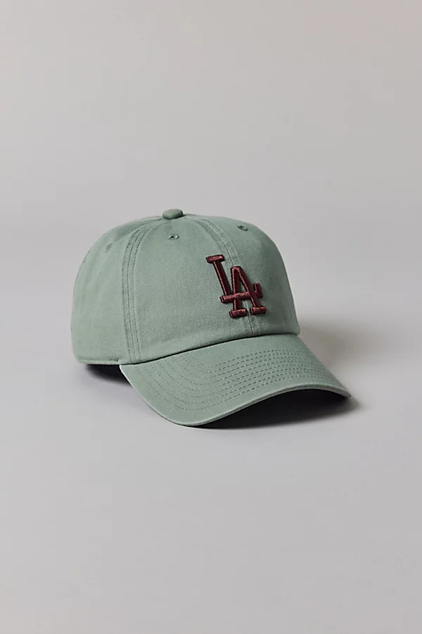 Mitchell & Ness MLB Los Angeles Dodgers Logo Dad Hat in Mint at Urban Outfitters | Urban Outfitters (US and RoW)
