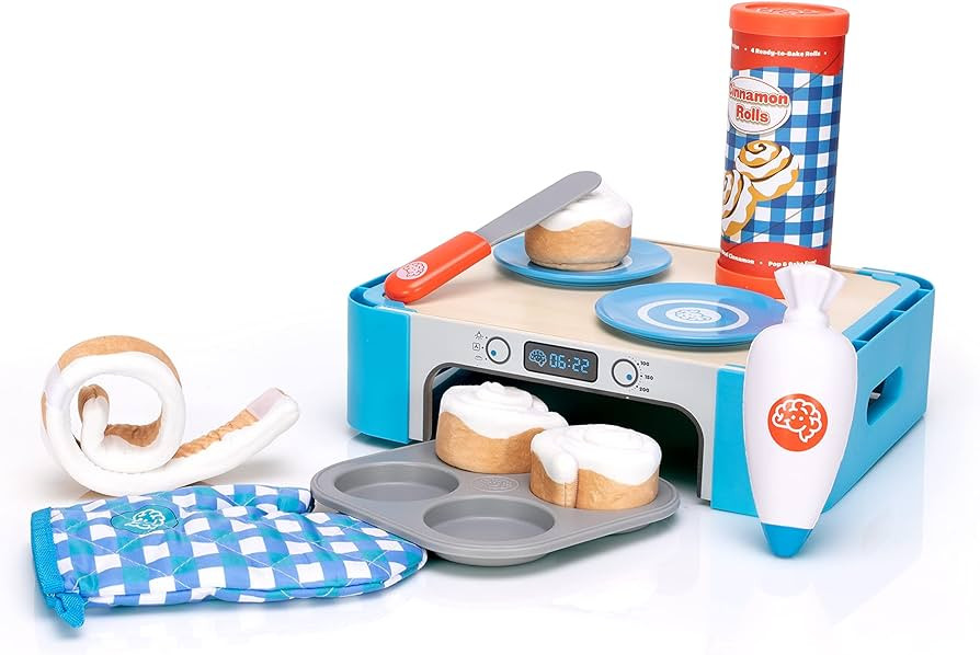 Fat Brain Toys Pretendables Cinnamon Roll Set, Pretend Play Food, Play Food Sets for Kids Kitchen... | Amazon (US)