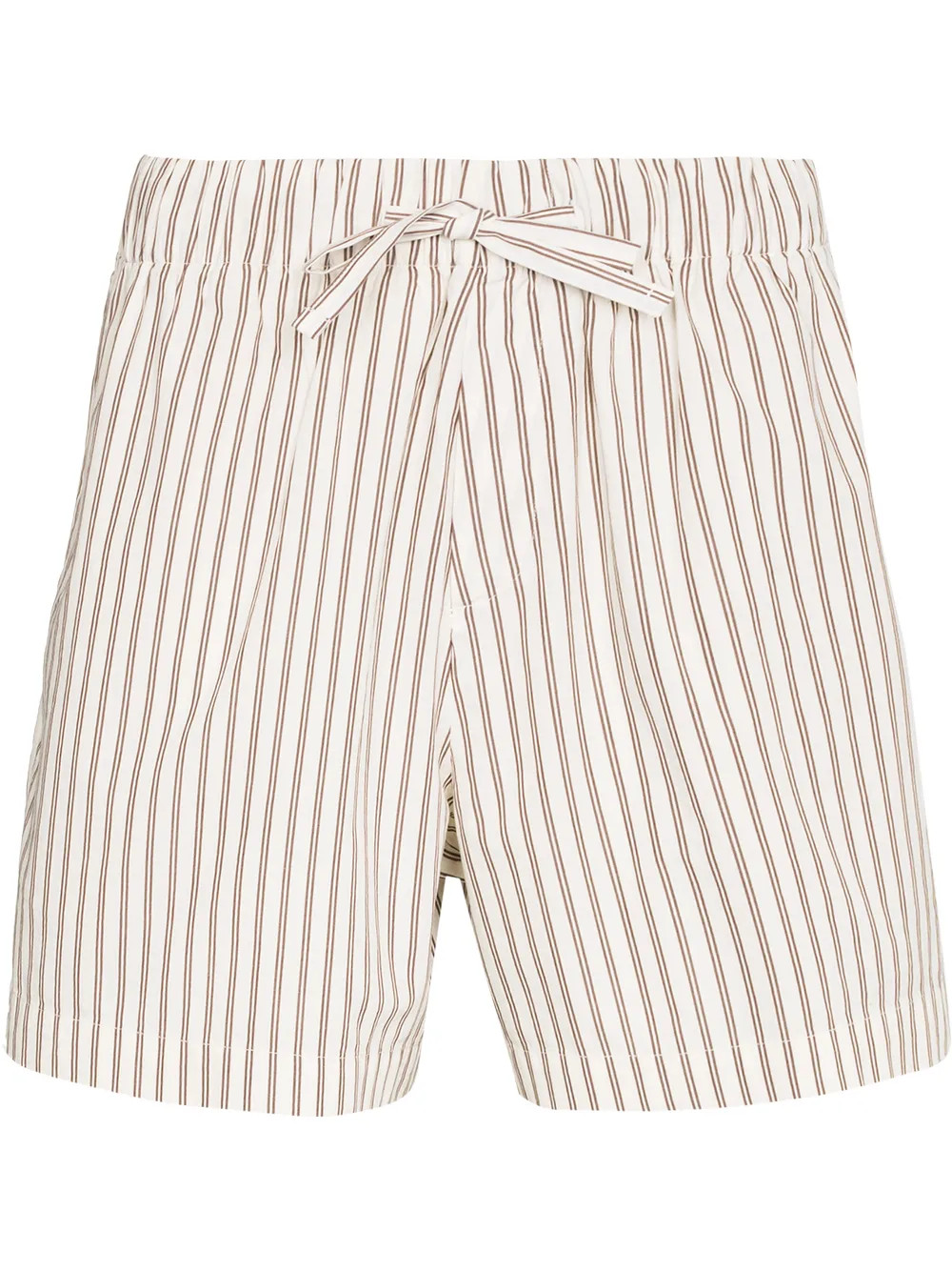 vertical-stripe pajama shorts | Farfetch Global