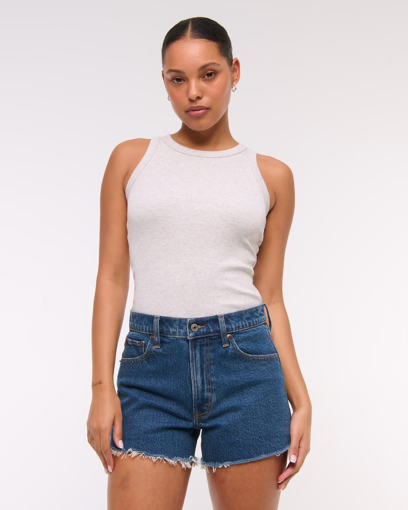 High Rise 90s Cutoff Short | Abercrombie & Fitch (US)