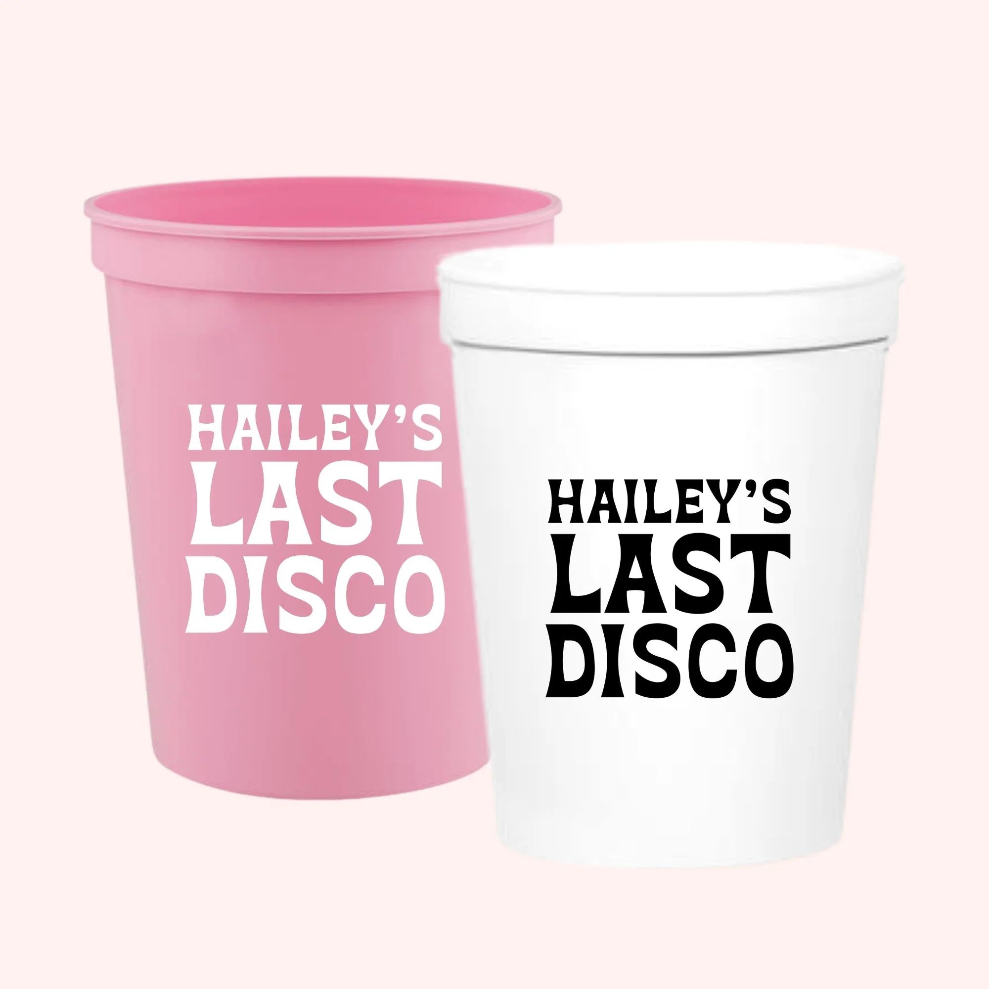 Custom Last Disco Stadium Cup | Sprinkled With Pink