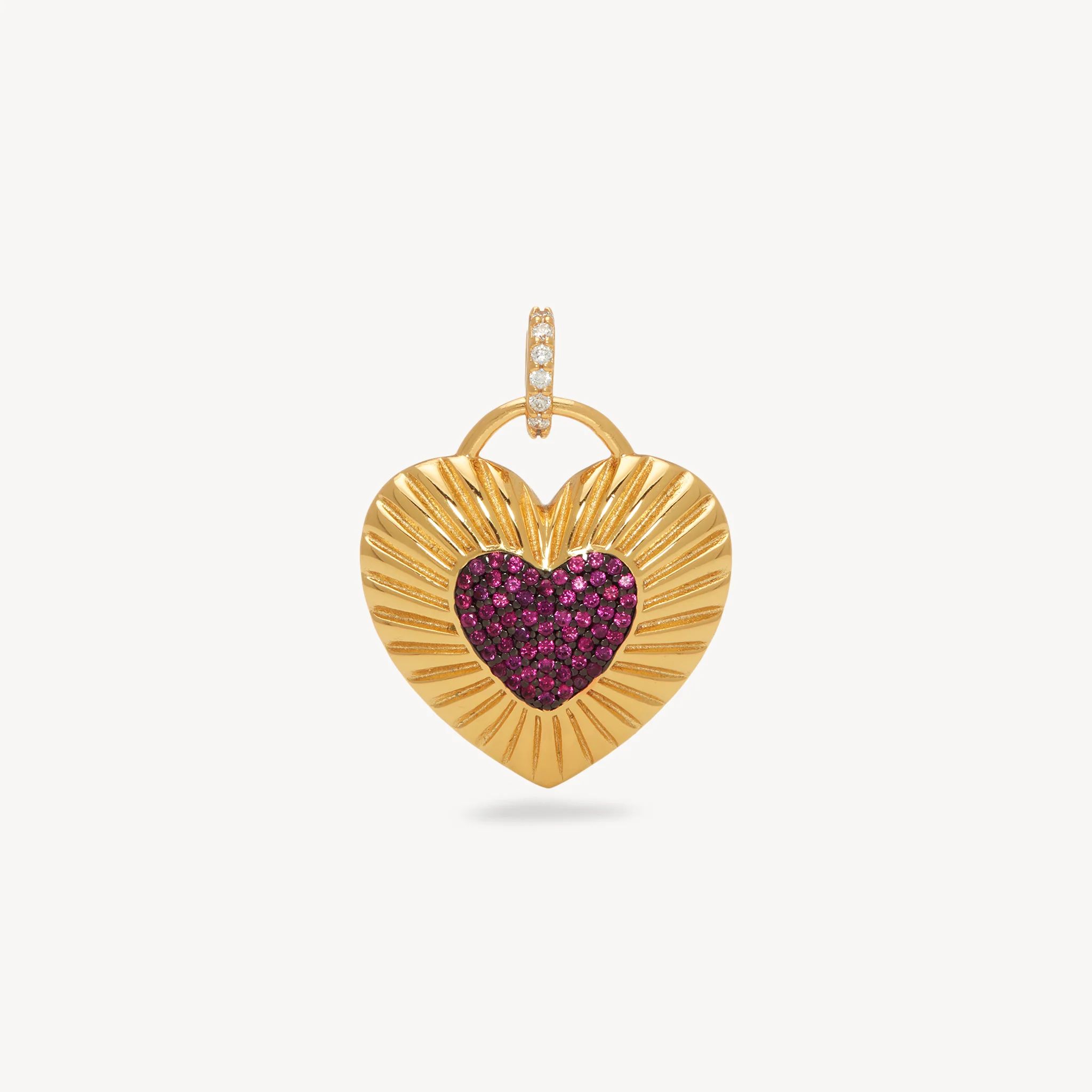 Aura Heart Charm | Hillberg & Berk | Hillberg & Berk