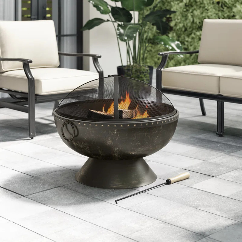 Tuscola Firebowl Steel Wood Burning Fire Pit | Wayfair North America