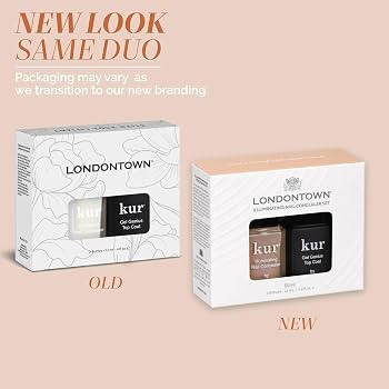 LONDONTOWN kur Nail Concealer & Gel Genius Top Coat Duo, 2 Piece Set | Amazon (US)