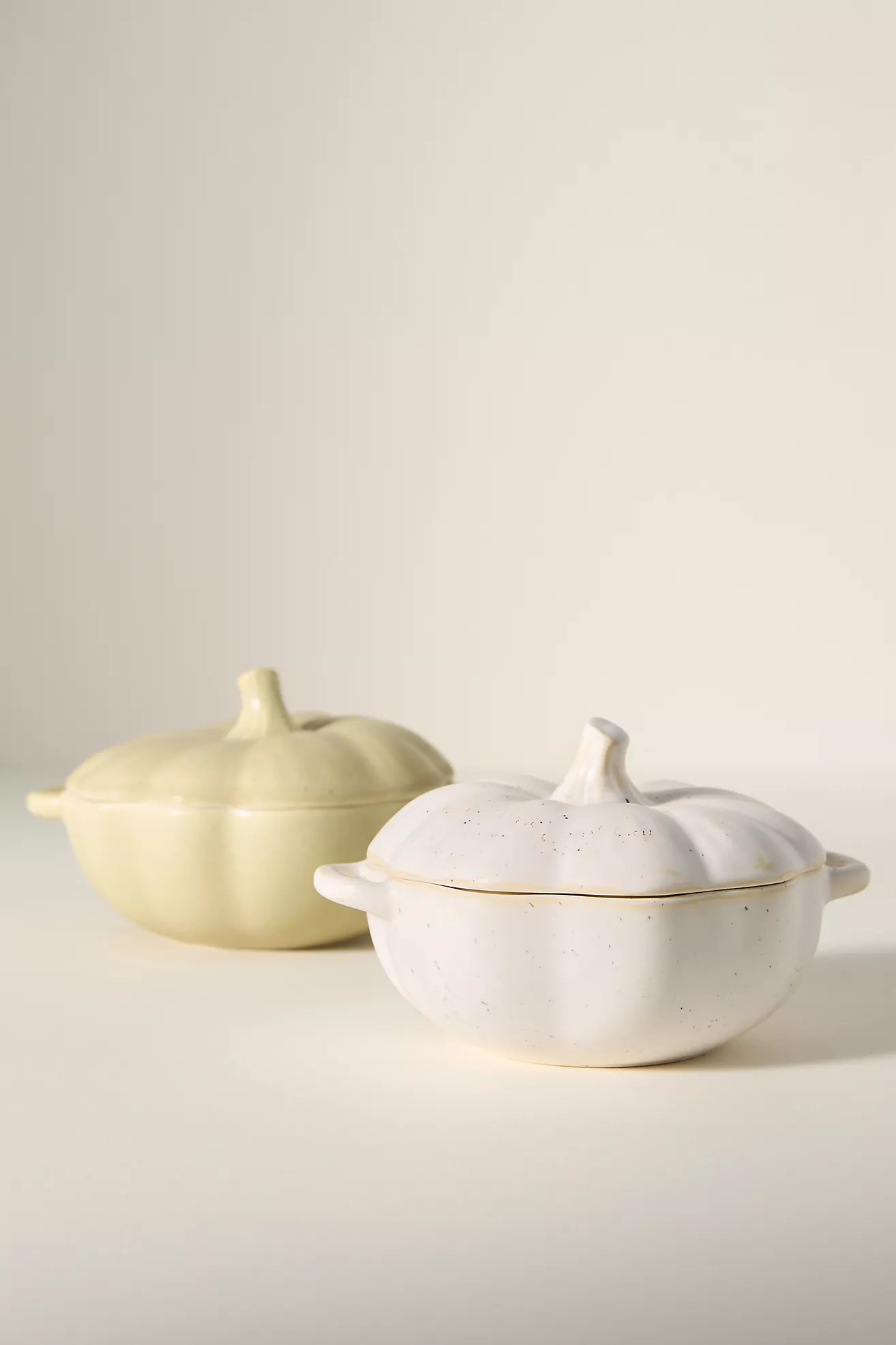 Speckled Stoneware Pumpkin Cocotte | Anthropologie (US)